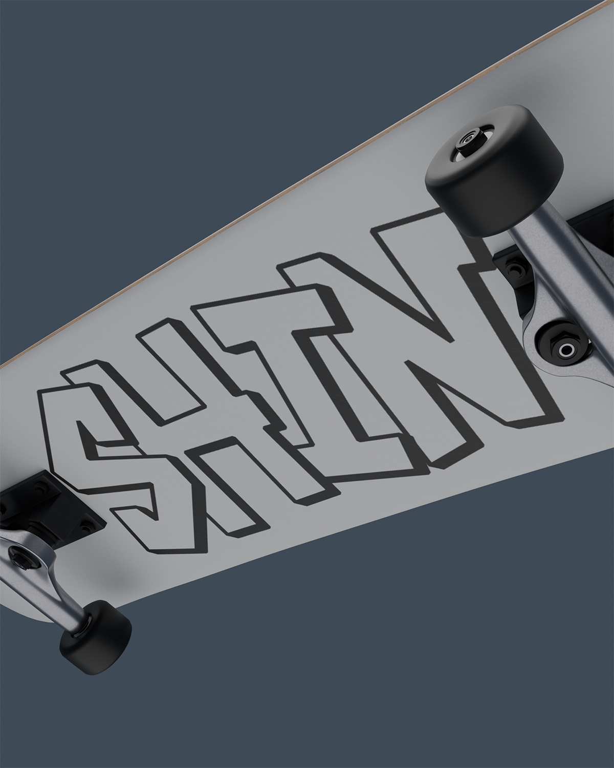 3D-modell av et skateboard