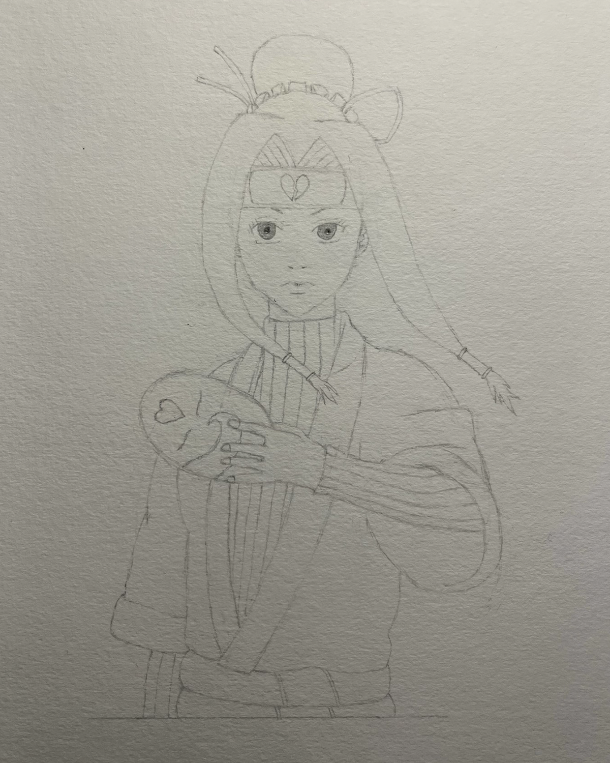 Tegning av Naruto-karakteren Haku