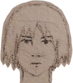 Tegning av meg selv, nærbilde